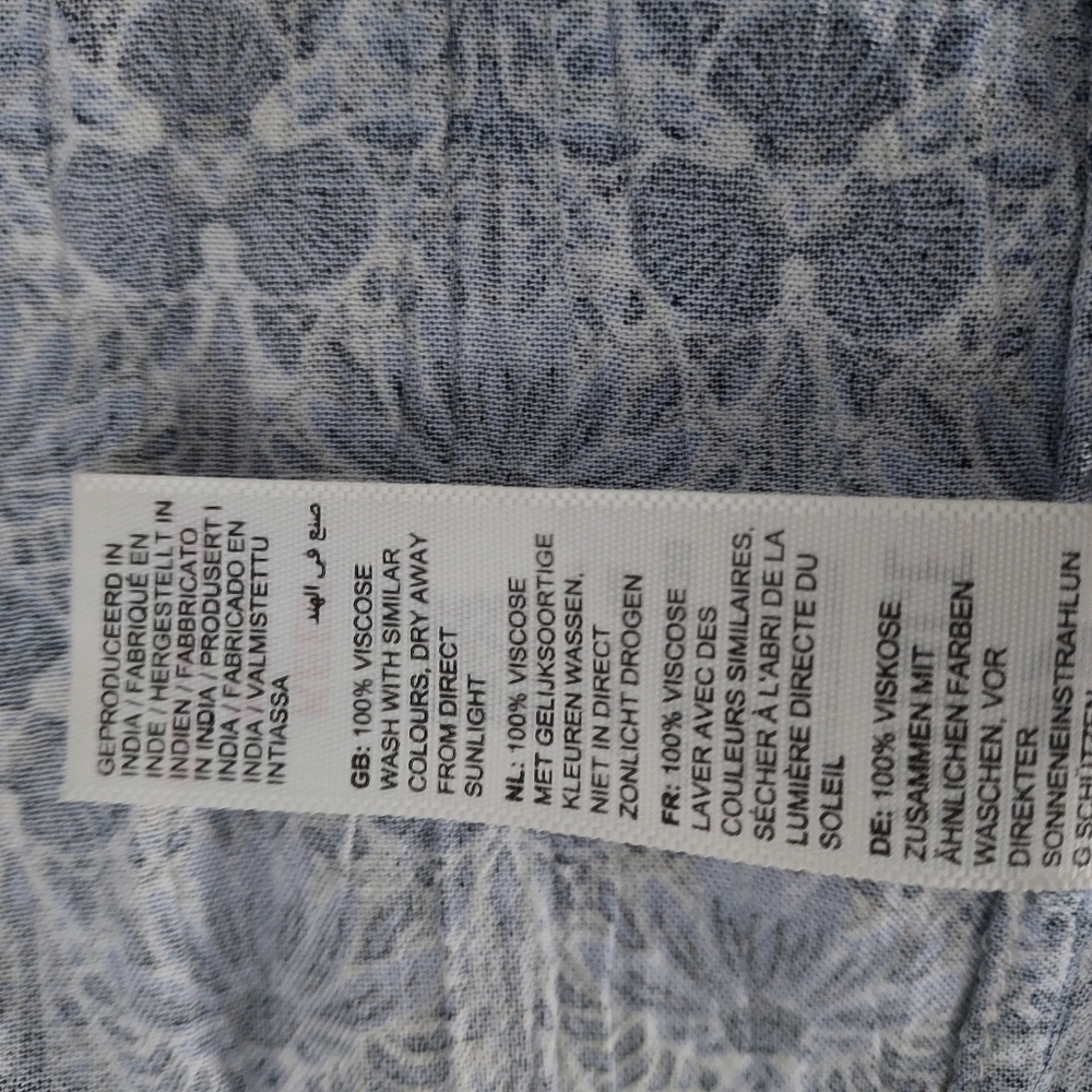 Fatface Blue Patterned Maxi Skirt - Picture 6 of 6